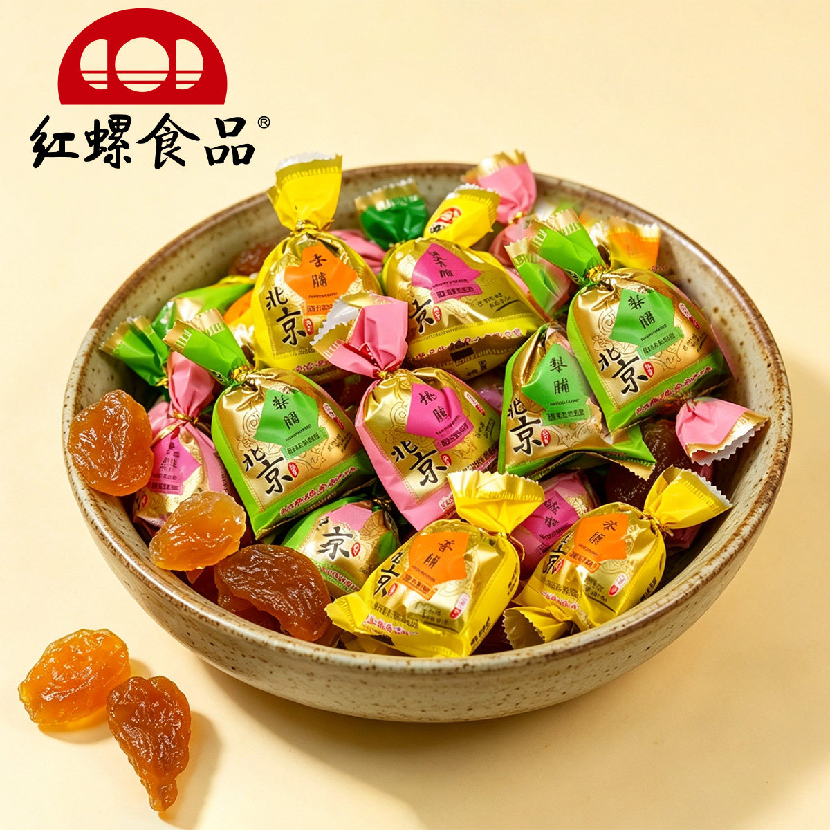 红螺食品北京果脯 混合口味蜜饯果干独立小包装北京特产怀旧零食