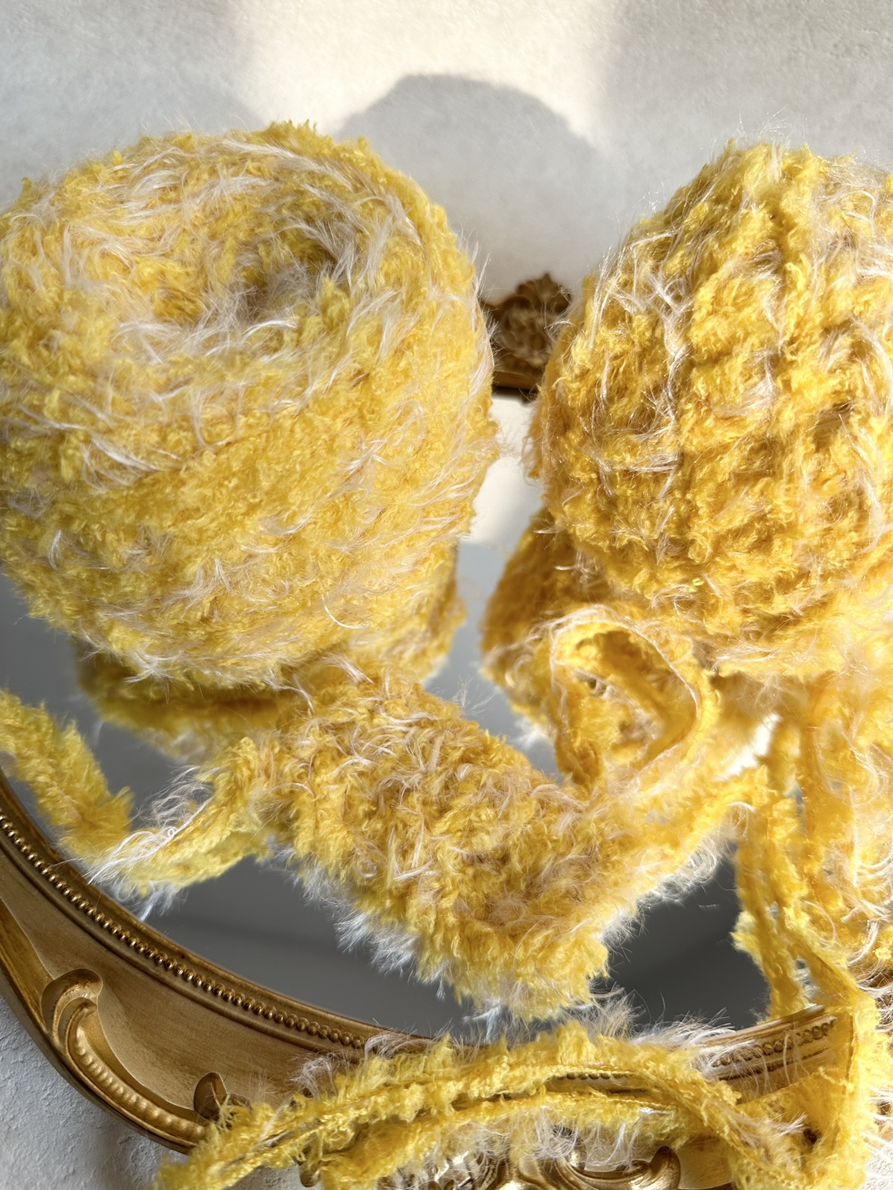 【奶黄包】手混线毛线团包包特色线编织围巾帽子diy发夹柔软2件包