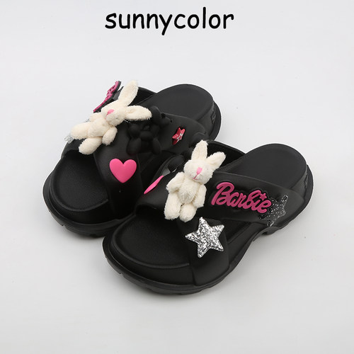 SUNNYCOLOR踩屎感厚底潮兔凉拖鞋