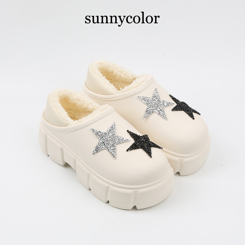 SUNNYCOLOR时尚百搭防水棉鞋