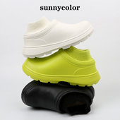 SUNNY 男 加绒保暖短筒防滑棉鞋 COLOR防水雪地靴女2025年新款 冬季