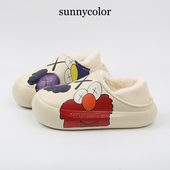 男士 SUNNY 包跟保暖防滑室内厚底棉鞋 女冬季 外穿 COLOR防水棉拖鞋