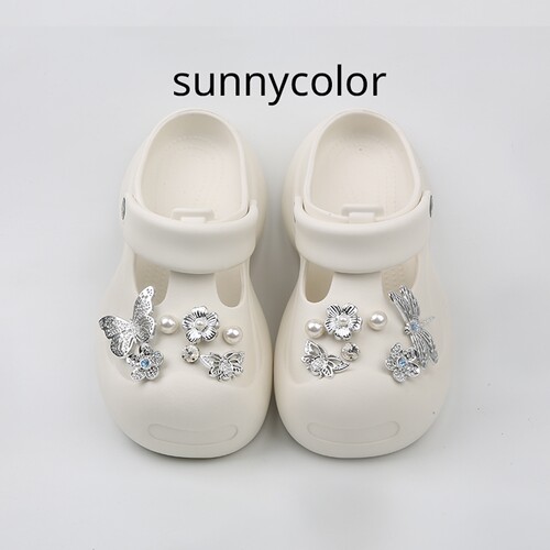 sunnycolor气质6.5厘米洞洞鞋