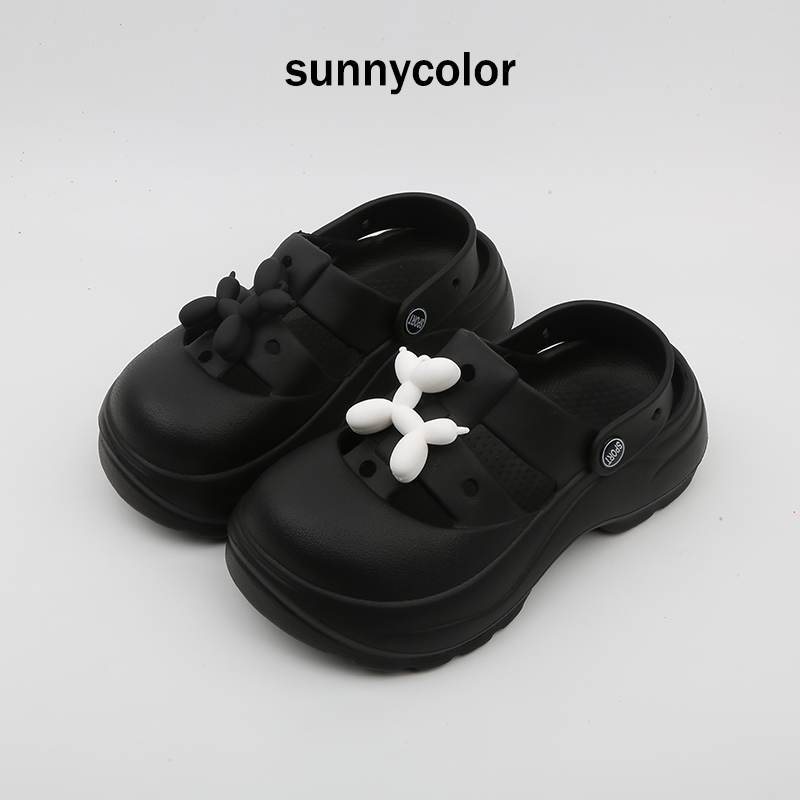 SUNNYCOLOR气球狗时尚潮流洞洞鞋