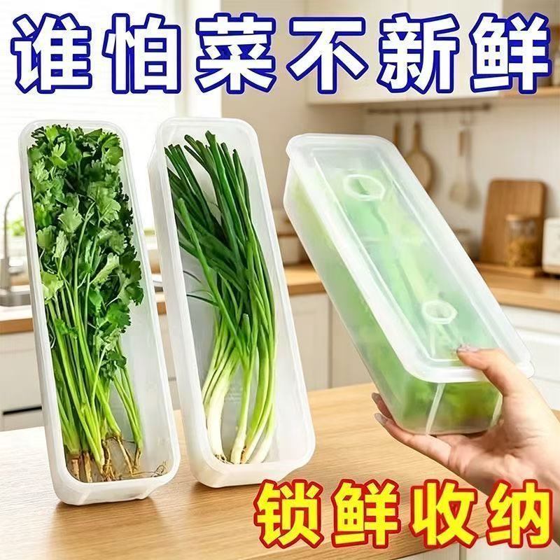 香菜小葱收纳盒冰箱芫荽整根保鲜神器加厚款面条鸡蛋备菜保鲜密封
