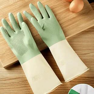 家务防水洗碗手套耐用厨房刷锅洗菜加厚男女家用清洁家用橡胶神器