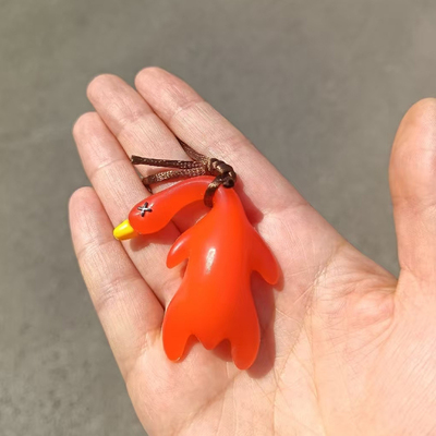 变色烤鸭挂件紫外线鸭感