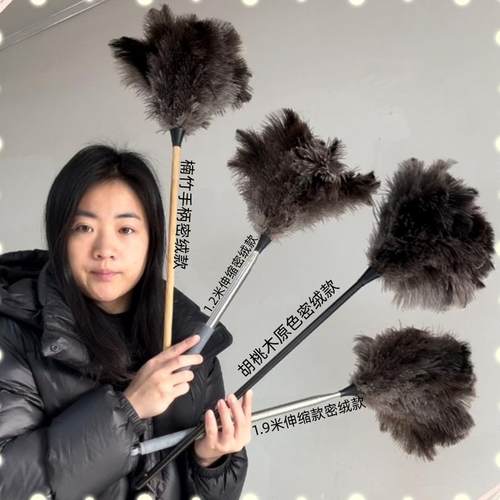 纯手工鸵鸟毛掸家用除尘鸵飞飞
