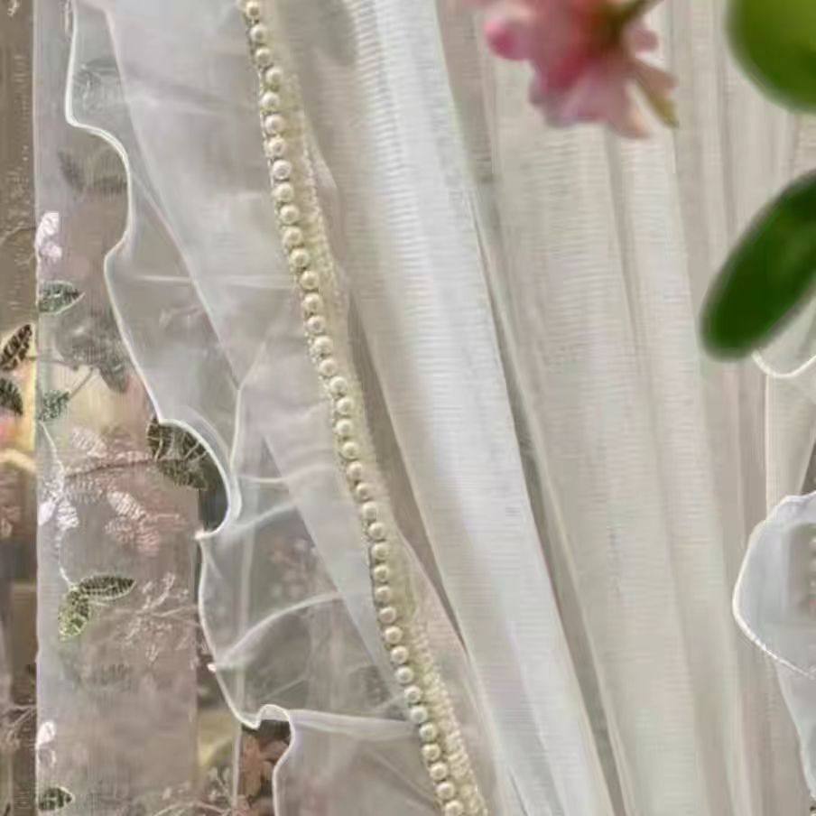 金丝珍珠欧根纱加珍珠窗帘花边辅料装饰条高档美观,居家布艺,花边/蕾丝,淘宝优惠券,粉丝福利购,淘宝优惠卷