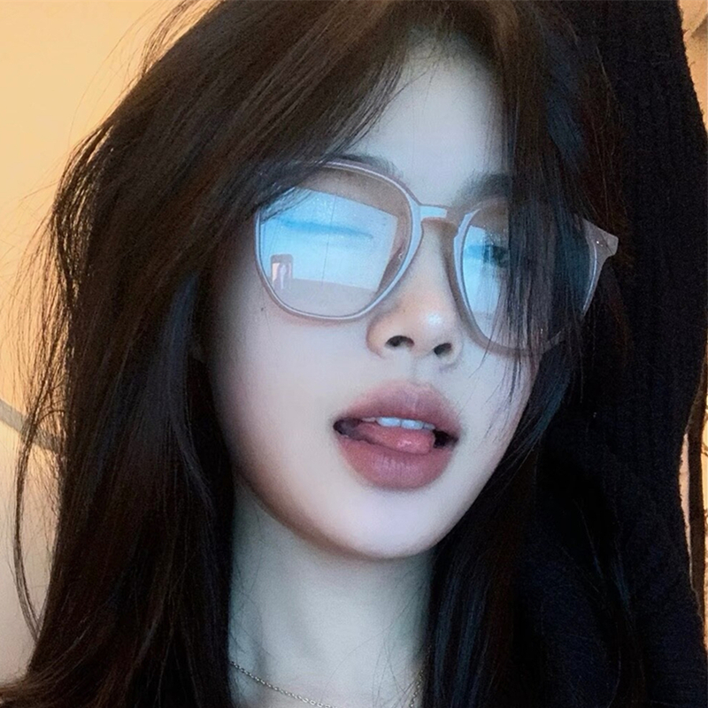潮流女复古大框个性黑框眼镜框大脸显瘦近视学生眼镜女可配度数男