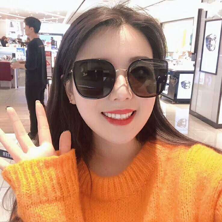 2019新款gm墨镜女韩版潮网红明星同款大圆脸显瘦方框太阳眼镜bibi热销56件限时抢购