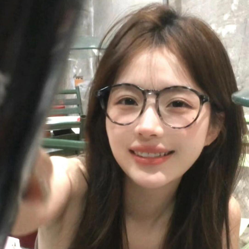 网红豹纹眼镜框女大脸显瘦素颜黑色粗框防蓝光眼睛可配镜片近视