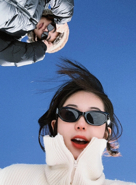 野良冬季防强光防风猫眼个性墨镜