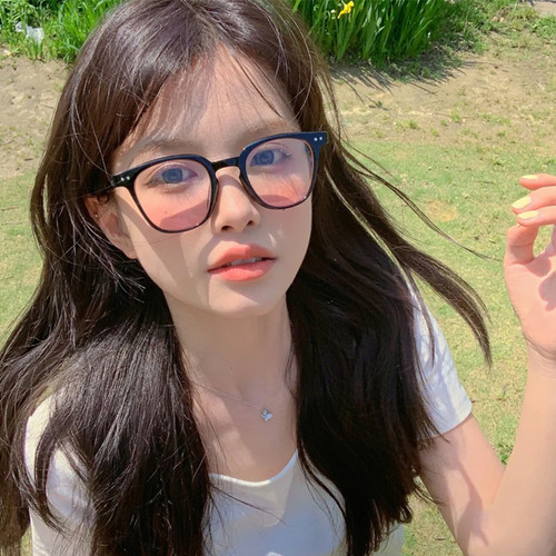 gm女款腮红tr90超轻黑框