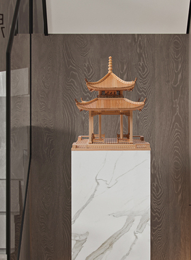 爱晚亭中式仿古建筑玄关装饰摆件