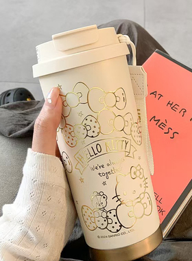 云朵小姐hellokitty咖啡杯保温杯女生316不锈钢水杯办公室随行杯