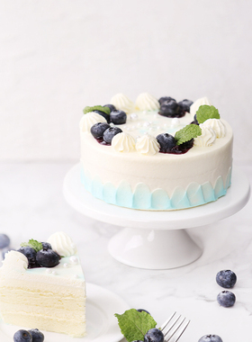 诺心蓝莓雪绒水果生日蛋糕办公室网红下午茶儿童生日蛋糕同城配送