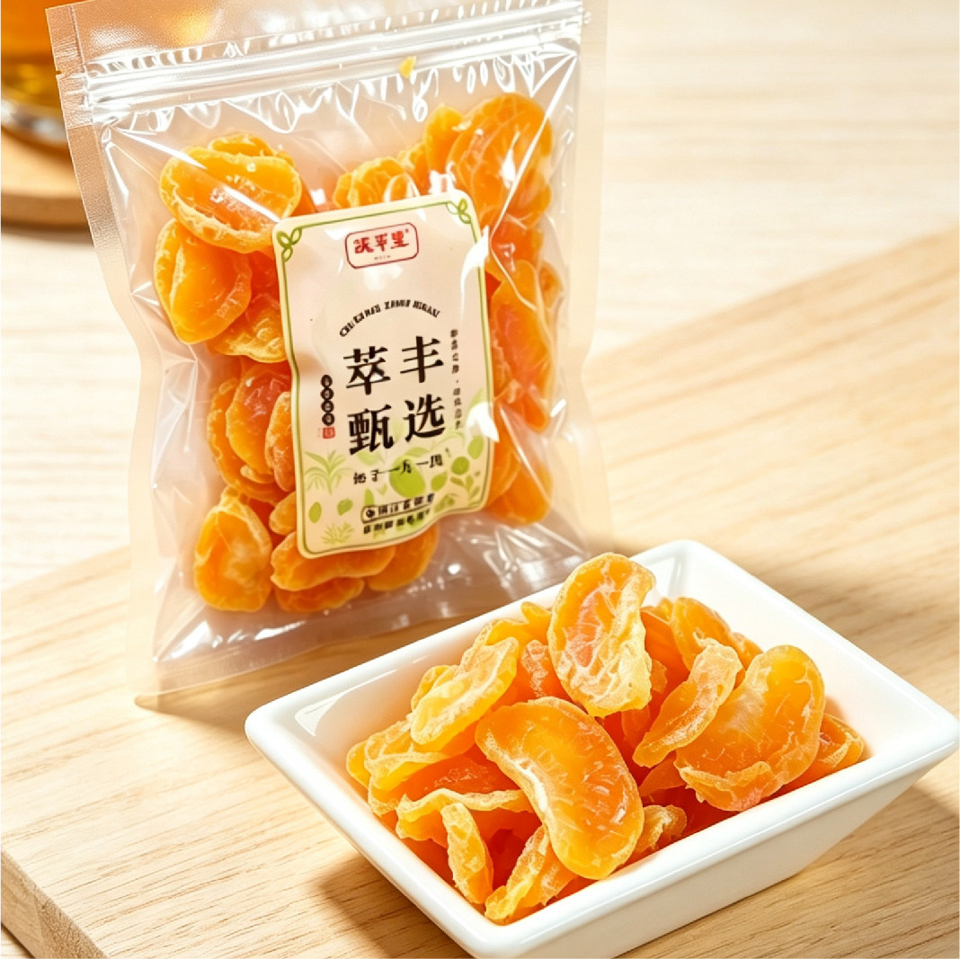 张萃丰橘子干蜜橘蜜桔桔子干蜜饯果脯丑橘水果干零食干果散装桔片