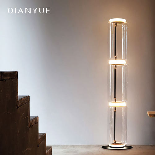 意大利现代简约客厅落地灯设计师创意台灯别墅展厅玻璃立式灯 - 封面
