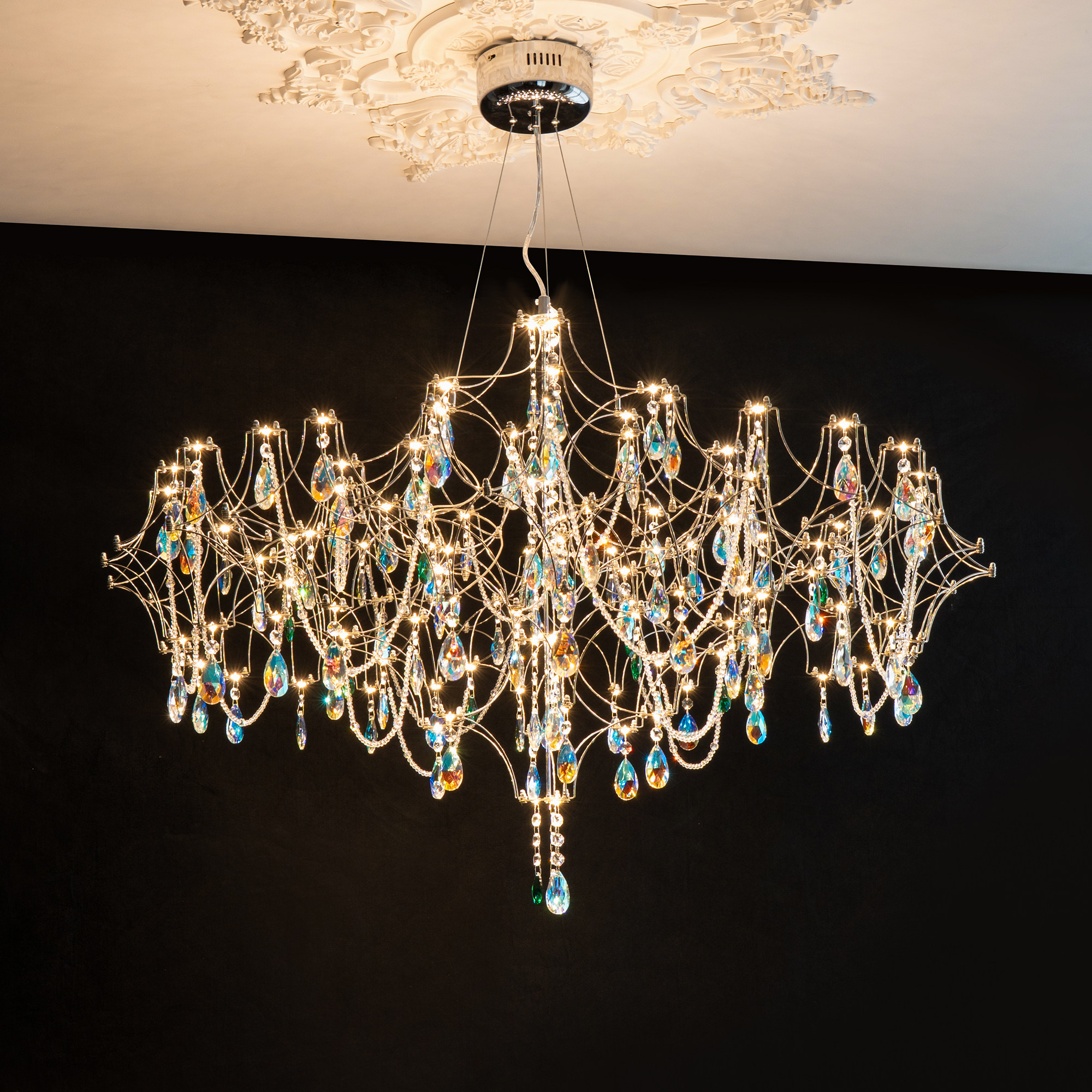 萤火虫水晶吊灯项链高档客厅埃及水晶灯餐厅个性温馨法式水晶灯