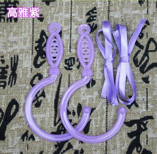 蚊帐勾宫廷三开门挂钩一对塑料