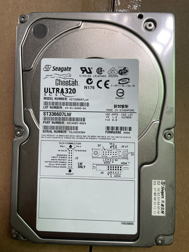 Seagate/希捷 工作站硬盘ST336607LW 36G10K U320 36G 68针SCSI