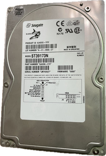 工业Seagate/希捷 50针SCSI硬盘 ST39173N 9G/9.1G 7200RPM 50PIN