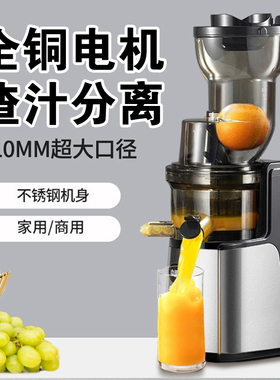 德国2025新款不锈钢榨汁机家用渣汁分离全自动商多功能果蔬原汁机