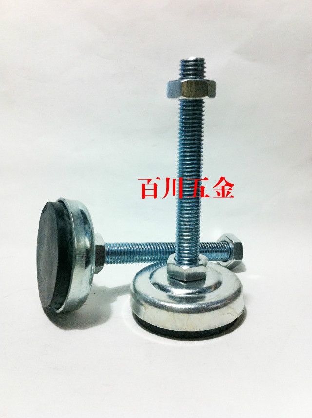 防滑防震调节脚蹄脚地脚螺丝带橡胶支撑脚 脚垫DD60M10M12M16M20