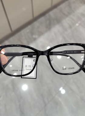 浪特梦24年新品翼式哥特风猫眼TR90时尚眼镜架可配近视度数L83339