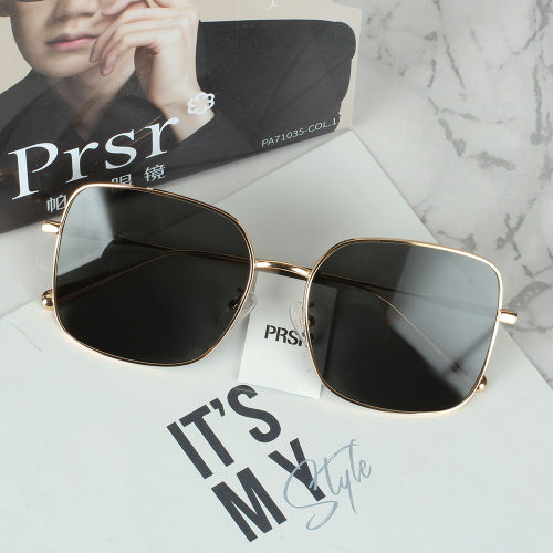 帕莎墨镜2024年新款金属时尚大方框素颜男女防紫外线太阳镜PS2070