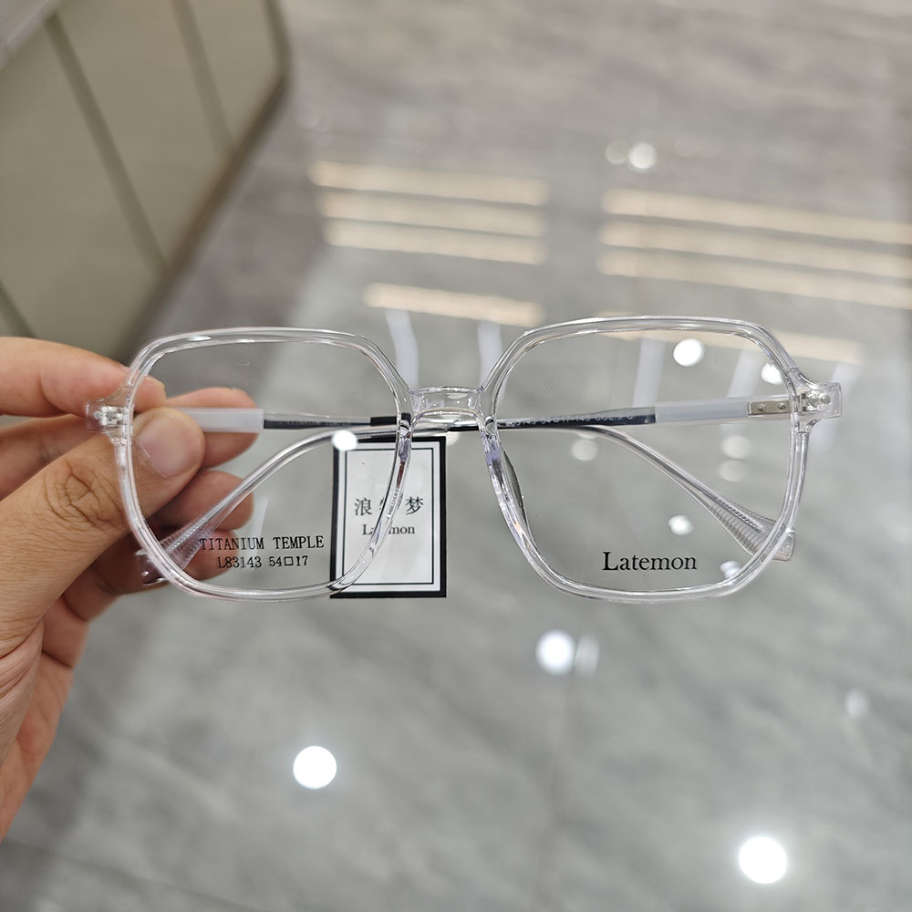 浪特梦文艺儒雅眼镜架男大框显脸小近视眼镜框女超轻钛金属83143