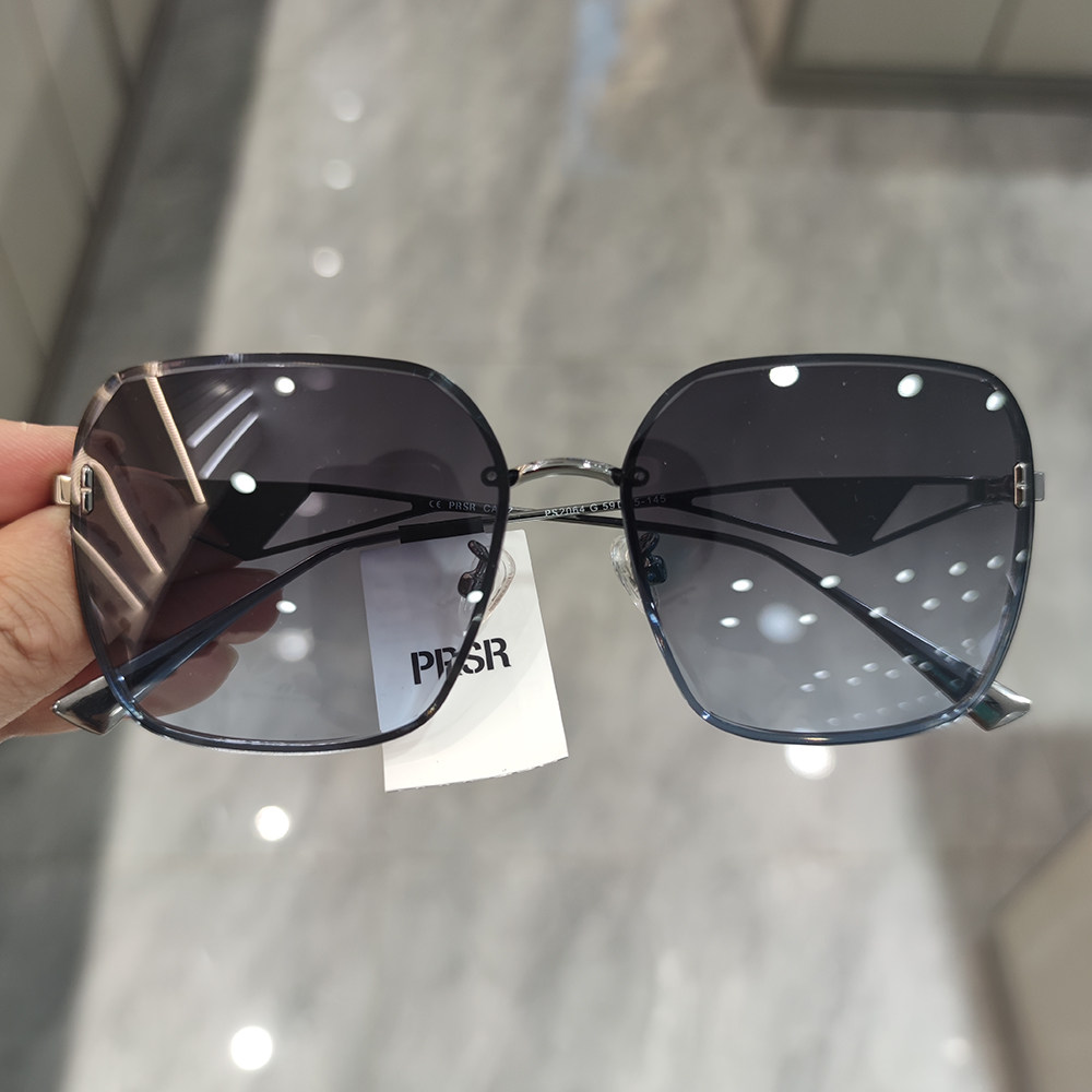 2023年新款帕莎太阳镜女浅色方形大框防紫外线时尚墨镜PS2064