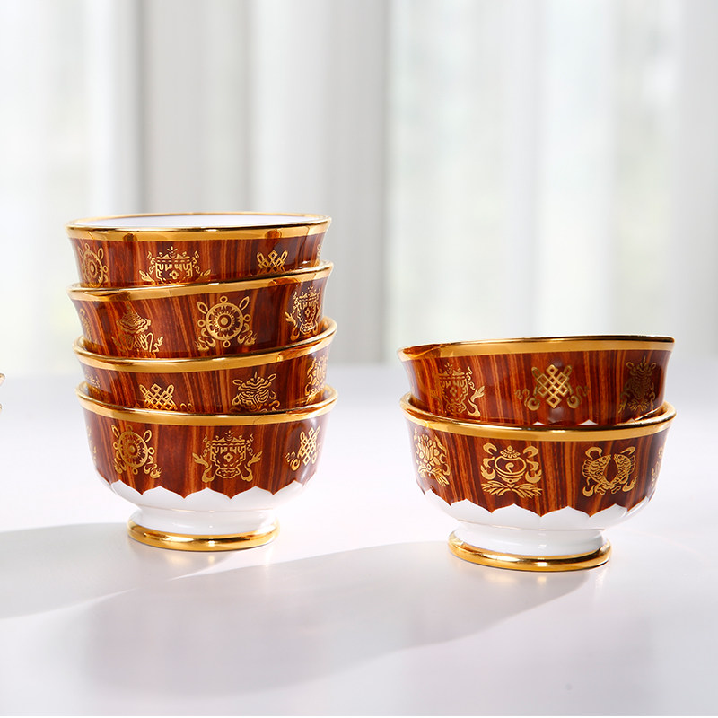 华光国瓷 轻奢骨瓷茶杯茶盏伴手礼礼物吉祥物转运杯 2头酥油茶杯,餐饮具,茶杯,淘宝优惠券,粉丝福利购,淘宝优惠卷