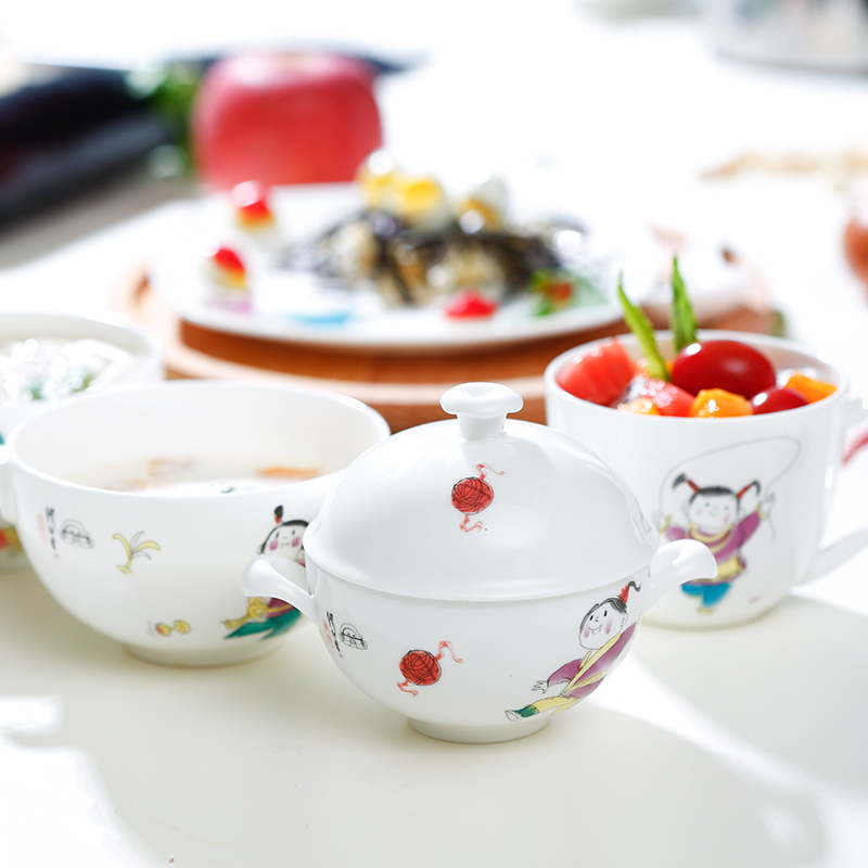 華光骨瓷抗菌兒童餐具