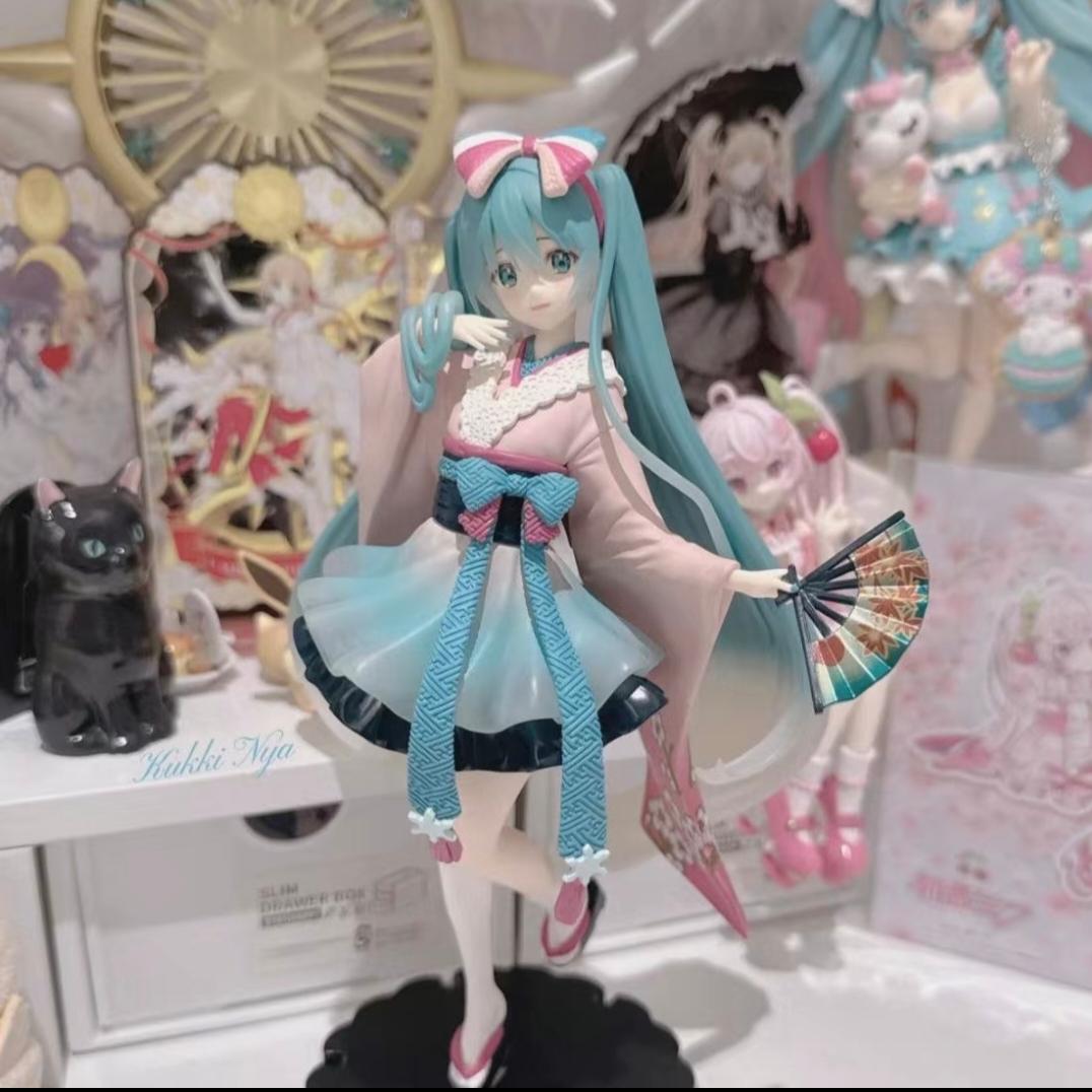 初音未来手办和服樱花初音景品