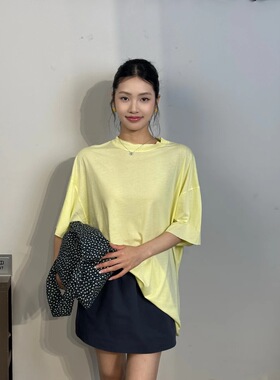2026QuitWon新款把风穿在身上超舒服显瘦休闲遮肉短袖T