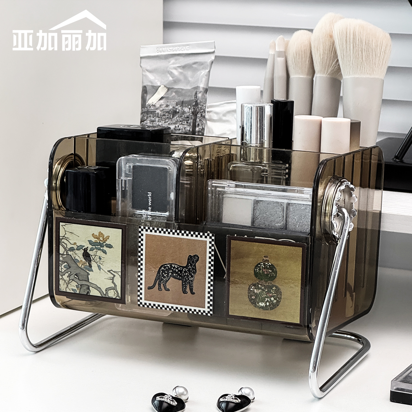 轻奢旋转化妆品收纳盒