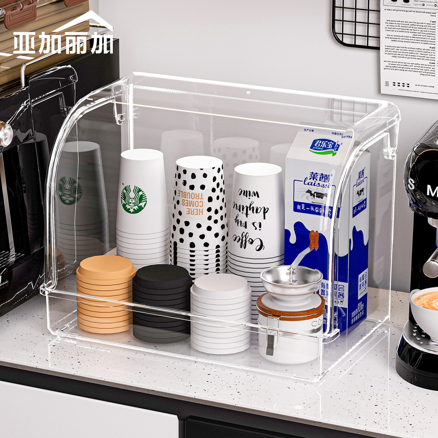 防尘一次性纸杯收纳盒