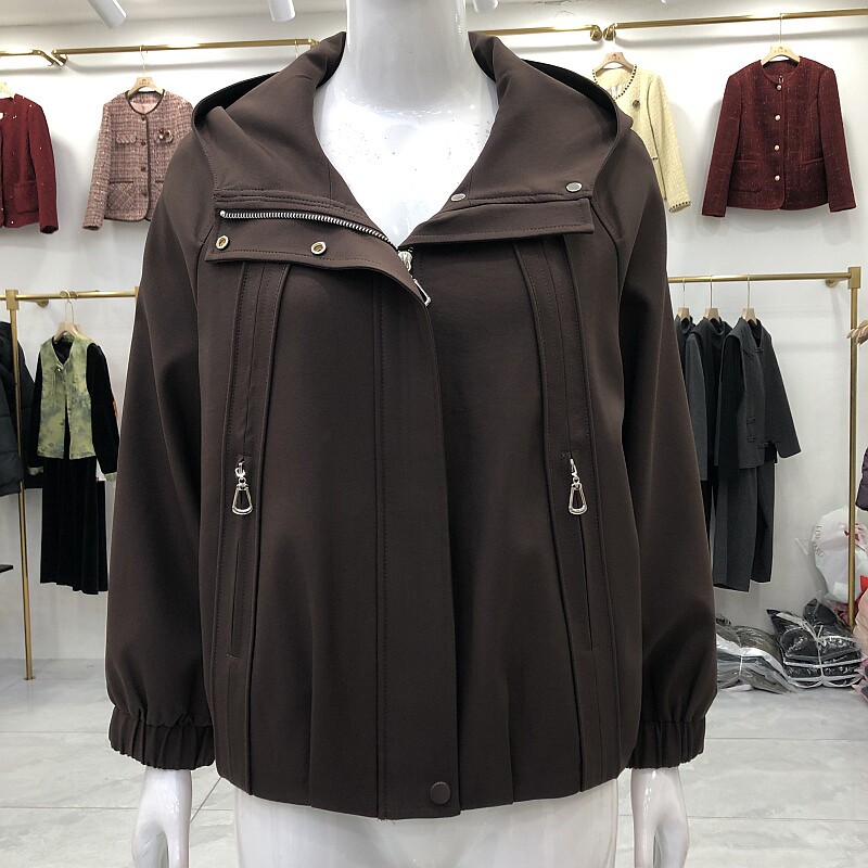 芳华26A099 时尚短款风衣外套女式2026春季新款韩版休闲夹克上衣