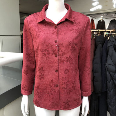 锦千惠26-39 中老年衬衣女2026春季新款韩版妈妈衬衫休闲开衫上衣