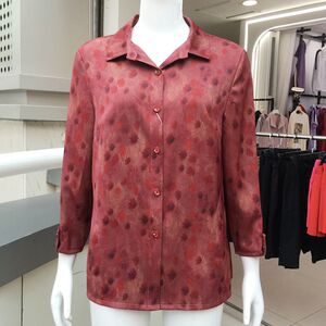 锦千惠26-51 中老年人七分袖衬衫女上衣夏季新款洋气妈妈衬衣奶奶