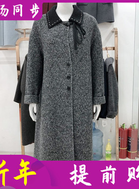 秋水兰熙85181 高档山羊绒双面呢大衣女冬季新款韩版高支羊毛外套