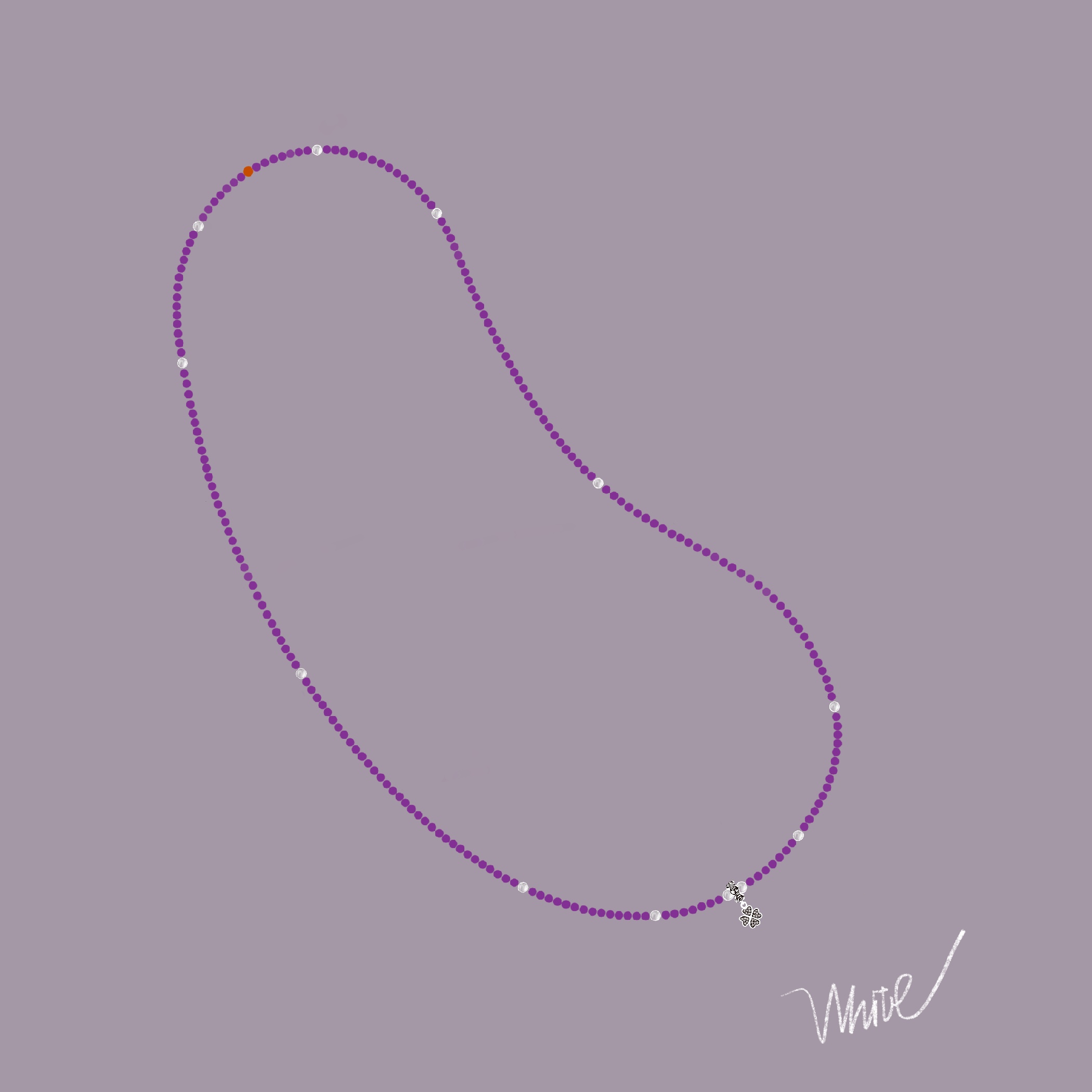 四叶草紫水晶清心珠（定制产品先联系店主）