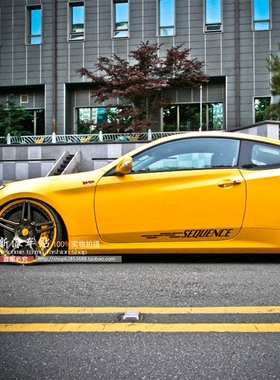 适用于朗动 Rohens-Coupe k5 改装SEQUENCE 侧裙 改装贴 汽车贴纸