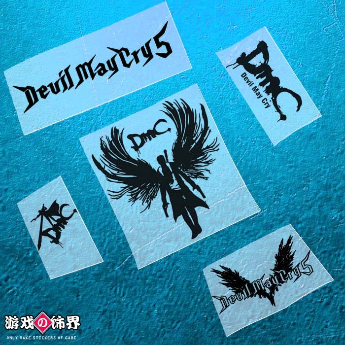 游戏饰界 鬼泣5 DMC Devil May Cry5 汽车主机电脑 镂空防水贴纸