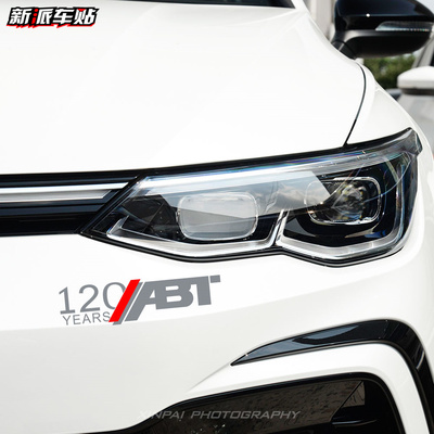 福斯新款ABT车贴120YEARS贴纸奥迪凯迪拉克高尔夫GTI 改装车贴