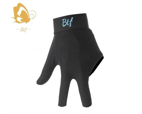 正品BTF英国蝴蝶手套台球杆三指专用手套职业款漏指半指手套包邮
