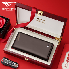 Septwolves ví nam dài da trẻ trung da 2022 mới hợp thời trang ví nam mềm chính hãng cao cấp bóp nam đẹp túi ví nam
