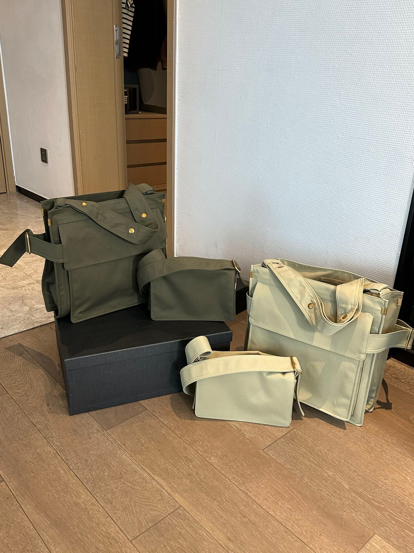 25无标帆布包斜挎包女大容量机车包骑士工装包旅行通勤托特包男女